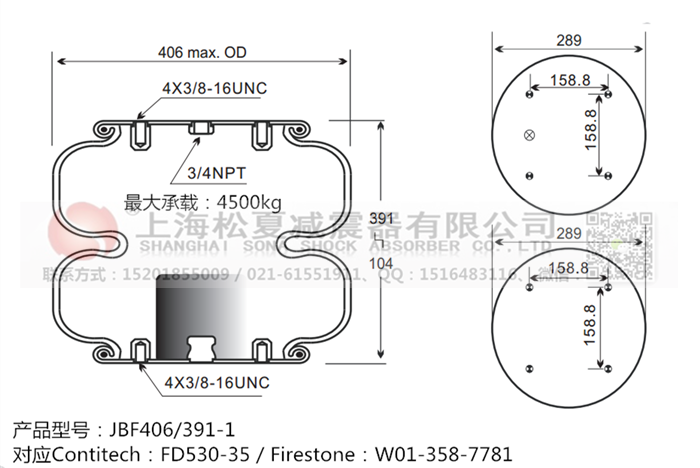 JBF406/391-2橡膠<a href='http://www.sc028ly.com/' target='_blank'><u>空氣彈簧</u></a>